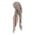 Pretied Head Scarves for Women Featuring Lightweight Crimped Material and Attractive - color: Floral Coffee