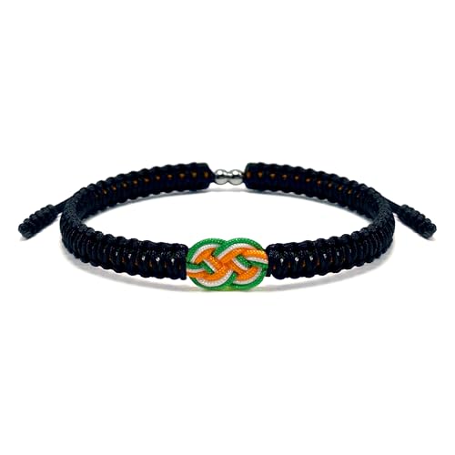 LAMIBEE Infinity Country Pride, Country Flag Code Bracelet, Protection and Lucky Sufer String Bracelet, Tibetan Wrist Wrap Bracelet, Boho Style Rope Bracelet for Women, Men, String Thread Bracelets - style: Ireland