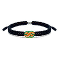LAMIBEE Infinity Country Pride, Country Flag Code Bracelet, Protection and Lucky Sufer String Bracelet, Tibetan Wrist Wrap Bracelet, Boho Style Rope Bracelet for Women, Men, String Thread Bracelets - style: Ireland