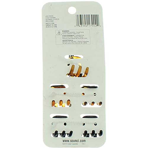 Scunci No-Slip Grip Mini Jaw Clips, 5 Count (Pack of 1) - size: 5 Count (Pack of 1)