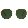 SOJOS Classic Trendy Square Sunglasses for Women Men Cute Big Frame Gold Shades SJ1137 - color: Dark Tortoise/Green