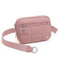 WESTBRONCO Small Crossbody Bags for Women Nylon with Adjustable Strap, Zipper Crossbody Purse, 1L Shoulder Bag for Travel - color: Dark Pink-new