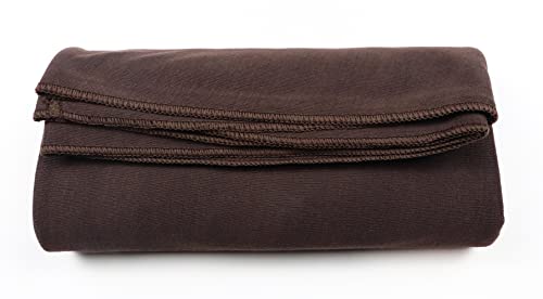 vabovin Head Wraps for Black Women Stretch Jersey Knit Turban Headwrap Solid Color Headscarf Headband Shawl - color: 02- Coffee