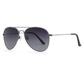 JOOX Polarized Aviator Sunglasses for Women Men, UV400 Protection Lens and Lightweight Metal Pilot Frame JX2775 - color: Gun Metal/Smoke Gradient