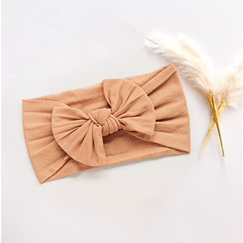 Jesries 22 PCS Baby Headbands Soft Nylon Hairbands with Bows Girls Hair Accessories for Newborn Infant Toddler Kids Handmade - color: Army Green