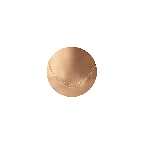 CHESKY 14k Gold Plated/Silver Plated Dainty Necklace for Women, Trendy Satellite Choker Necklace Thin Beaded Layered Choker Necklaces Discs Paperclip Chain Necklaces Womens Simple Jewelry - style: Satellite Dot-GD
