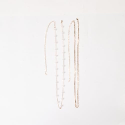 Plated Adjustable Waist Chain Body Jewelry for Women - style: Cuban Pearl Chain