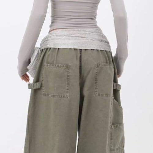 Women Y2K Lace Fringe Hip Scarf Boho Triangle Tassel Waist Cover Up Skirt Wrap Sheer Tie Belt Aesthetic Streetwear - color: H Gray