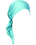Chemo Headwear for Women Pre-Tied Head Scarf Headwraps Soft Turbans Cancer Hats Chemo Beanie Coverings Scarves - color: Mint Green