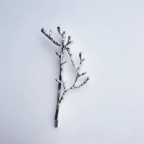 10pcs Minimalist Dainty Gold Silver Metal Hairpin Leaf Hair Clip Clamps,Metal Branches Hairpin Hair Accessories, Best Christmas Gifts