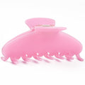 MAORULU Cute Claw Clip for Women – 4.3'' Large Acetate Hair Clips for Thick Thin Curly Long Hair, Durable Hair Clamps Non-slip Jaw Clip, Strong Hold, Stylish French Design (Jelly Pink) - color: Jelly Pink