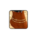 925 Sterling Silver Ankle Bracelets for Women 14K Gold Plated Layered Anklet Sets Dainty Heart Anklets Chain Waterproof Beach Foot Jewelry Gifts - style: Style1-Gold