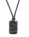 Ankiyabe Stainless Steel Norse Viking Rune Pendant with Adjustable Braided Rope Good Luck/Love/Strenght/Health Viking Symbol Necklace for Men Women - color: VEGVISIR