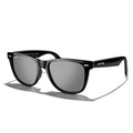 MERRY'S Classic Square Shape Polarized Sunglasses for Womens Mens Retro Designer UV400 Sun Glasses S6140 - color: Black Frame/Silver Mirror Lens