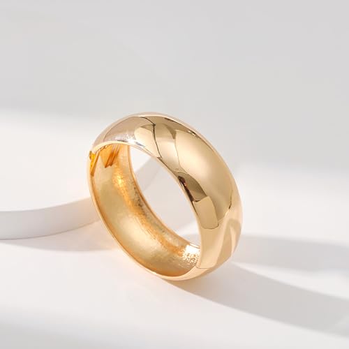 YMBYCM Gold Chunky Bangle Bracelets for Women Trendy Wide Chunky Cuff Bracelets Wrap Bracelet - style: G-G