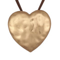 GelConnie Long Necklaces for Women Boho Large Pendant Necklace Casual Bohemian Brown Leather Choker Sweater Circle Statement Stone Necklace - style: Heart Pendant Necklace