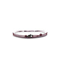 Made by Nami Nautical Rope Bracelet for Men Waterproof & Adjustable Wrap String Bracelets with Snap Hook Gift for Him - color: Ruby Red Black