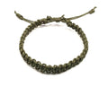 Hemp Bracelet Adjustable - color: Olive Green