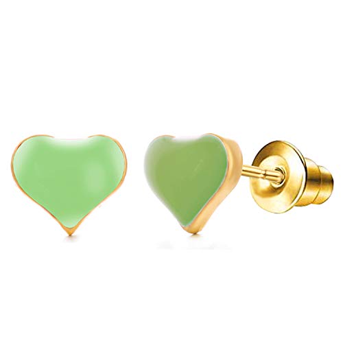 33 Pairs Stainless Steel Cartoon Earrings for Girls - Hypoallergenic Colorful Stud Earing Set, Mix & Match Cute Earring for Teens, Kids, Doll Dressup Accessories - style: Style C Flower Animal