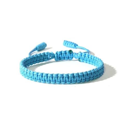 Blue Drop Boho Surfer Bracelets Handmade Knitted String Rope Braided Adjustable Summer Friendship Yoga Kabbalah Protection Lucky Friendship Bracelets For Couple Women Men Waterproof Beach Jewelry - color: Blue