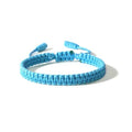 Blue Drop Boho Surfer Bracelets Handmade Knitted String Rope Braided Adjustable Summer Friendship Yoga Kabbalah Protection Lucky Friendship Bracelets For Couple Women Men Waterproof Beach Jewelry - color: Blue