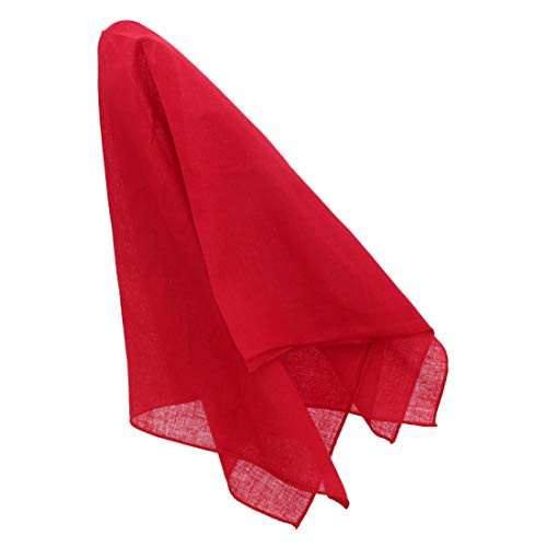 Motique Accessories Solid Color Bandana - Set of 4 - color: Red Green