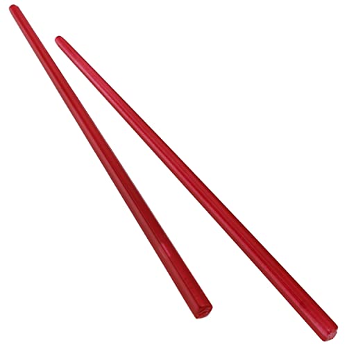 Camila Paris CP3178 French Twist Stick Hair Pin, Set of 2 Red, Girls Chopsticks Hair Pins for Girls Spiral Updo Chignon Bun Holder, Styling Hair Accessories for Women, Made in France - color: Red