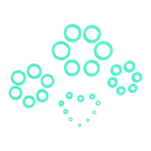 WBRWP 20/28pcs Ear Stretching kit Set: Hollow Hard/Soft Silicone Plugs and Tunnels Ear Expander Gauges Stretcher Body Piercing Jewelry - style: 20pcs Thick/Turquoise