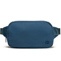 Pander Mini Belt Bag – Ultra Compact, Fits 6.7” Phone, Lipstick, Earbuds, Essentials, Small Crossbody Waist Purse, Denim Blue - color: Denim Blue