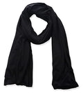 vabovin Head Wraps for Black Women Stretch Jersey Knit Turban Headwrap Solid Color Headscarf Headband Shawl - color: 03- Black