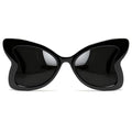Chicid Oversized Butterfly Sunglasses for Women, Funky Sunglasses with UV400 Protection Non-Polarized Lenses - color: A04 Black Framen/Grey