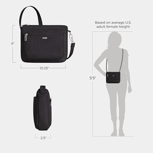 Travelon Anti-Theft Classic Small East/West Crossbody - color: Black