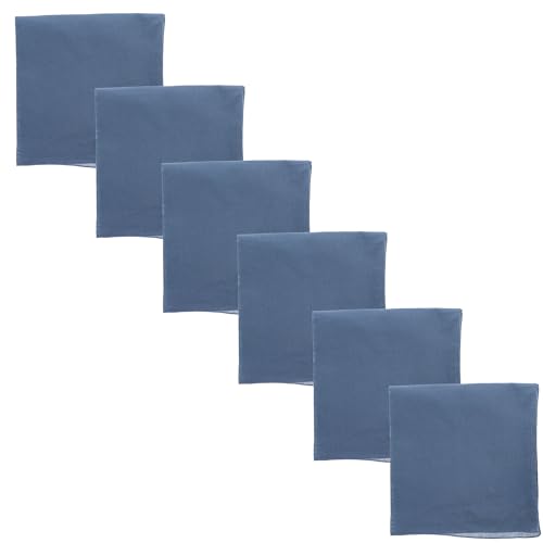 Motique Accessories Solid Color Bandana - Set of 6 Bandannas - color: Grey
