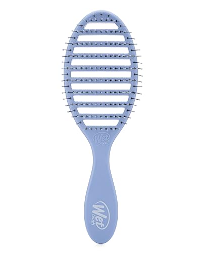 Wet Brush Speed Dry Hair Brush - Sky Blue - Vented Design and Ultra Soft HeatFlex Bristles Are Blow Dry Safe With Ergonomic Handle Manages Tangle and Uncontrollable Hair - Pain-Free - color: Sky, size: 1 Count (Pack of 1)