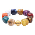 Soyzvteo Chunky Beaded Bracelets Boho Acrylic Geometric Beaded Bangle Bracelet Chunky Statement Jewelry for Women - color: Colorful