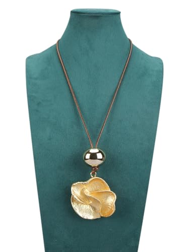 Chunky Necklace for Women Boho Pendant Necklace Statement Western Choker Necklaces for Women Vintage Bohemian Jewelry - style: Large Boho Pendant Necklace