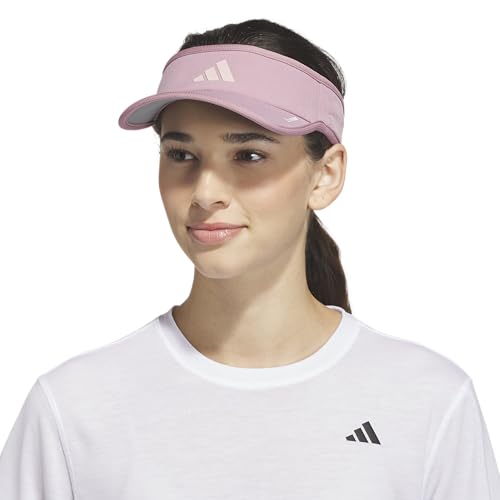 adidas Women's Superlite Visor – Lightweight Moisture-Wicking Running Tennis Hat - color: Magic Mauve Purple/Dual Lilac Purple/3