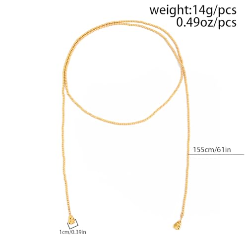 Statement Long Necklaces for Women Vintage Layered Beaded Long Chain Necklaces Boho Y Shaped Tassel Long Pearl Necklace Statement Bead Necklace Jewelry Gift for Women - style: Silver Round Beaded