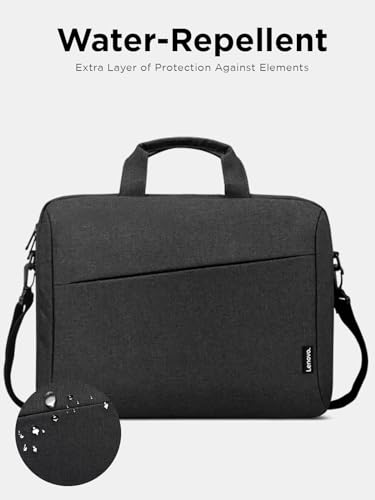 Lenovo Laptop Bag T210, Messenger Shoulder Bag for Laptop or Tablet, Sleek, Durable & Water-Repellent Fabric - size: 17 inch
