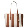 Michael Kors Quinn Large Tote - color: Gold-tone Hardware/Canvas/Luggage