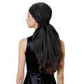 QIUTIMIY 35"x35" Like Silk Head Scarf for Women Satin Feel Large Square Scarf for Hair Wrapping and Sleeping Fashion Bandana - color: (90cm)square Scarf 24