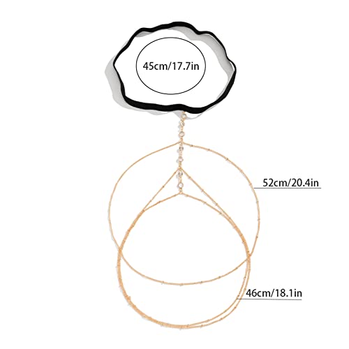 Sexy Beach Multi-layer Leg Chain Jewelry - Elasticity Thigh Leg Chain for Women - color: Silver