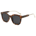 SOJOS Classic Square Polarized Sunglasses Womens Mens Retro Trendy UV400 Sunnies SJ2050 - color: Dark Brown Tortoise/Grey