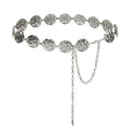 Luvatar Fashion Metal Waist Chain Belt Blouse Dress Sweater Chain Belt… - color: Silver-F66