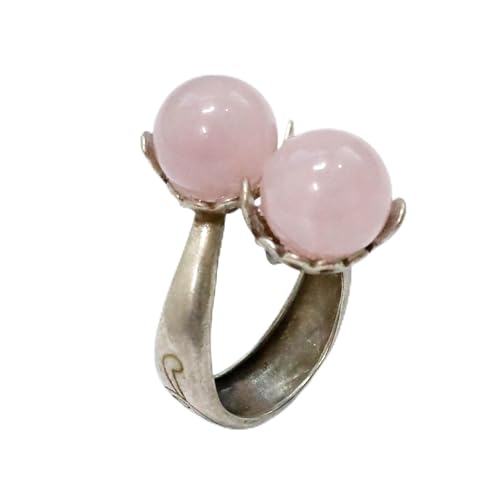 Korean Style Gemstone Hanbok Ring for Women – Adjustable Cherry Ring Traditional Korean Jewelry, Gift Box Option, Fashion Accessory for Daily & Special Occasions - color: Pink