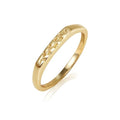 YeGieonr 14K Gold Plated Signet Rings for Women Non Tarnish 925 Sterling Silver Dainty Stackable Gold Ring, Waterproof Engraved Flower Thin Band Unique Everyday Jewelry Gift - color: 14K Gold Plated