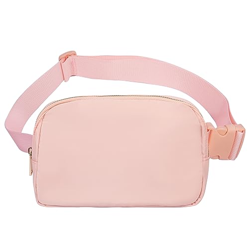 VOROLO Fanny Pack For Women And Men Crossbody Bag Belt Bag with Adjustable Strap Graduation Gifts Pink - color: Pink, style: 1 Pack Fanny Pack