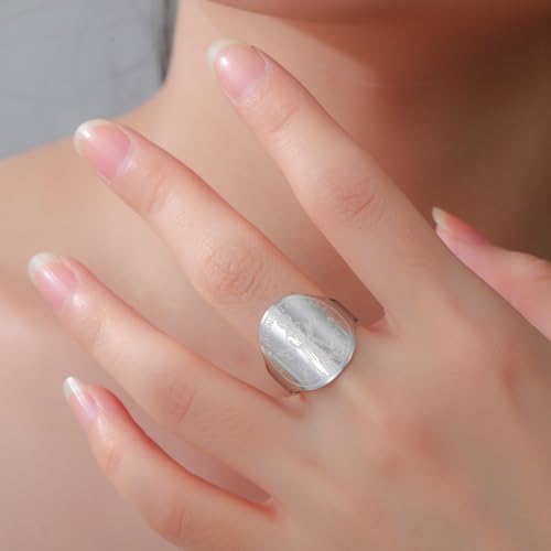 TEAMER Resizable Saint Francis of Assisi Ring Pendant Patron Saint of the Animals and Nature Francis Pet Protect Medal Catholic Jewelry For Women Men - color: Silver