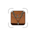 GIGB PBDK Boho Western Necklaces for Women,Turquoise Beaded Layered Necklaces Vintage Cow Cactus Pendant Choker Necklace Set,Cowgirl Jewelry Accessories Gifts - style: A2