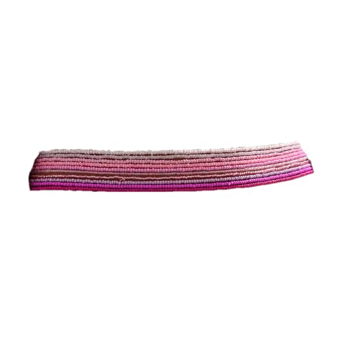 Boho Waist Beads Chains Set Colorful Summer African Belly Chain Elastic Waist Beads for Weight Loss Body Chains Bikini Beads Jewelry for Women - color: Pink 10pcs